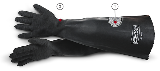 10115611 Перчатки для абразивоструйной кабины Contracor типа RGA-600