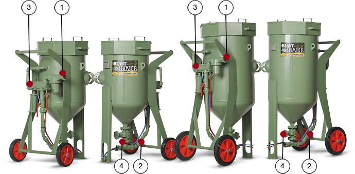 Пескоструйный аппарат BlastRazor Z-200 RCS