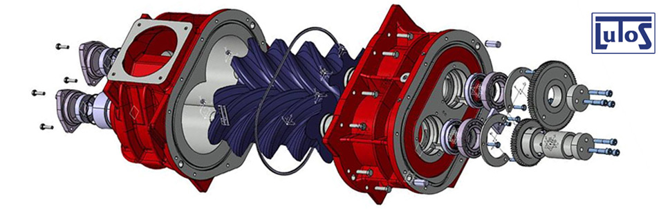 Нагнетательный компрессорный блок Lutos DI 90