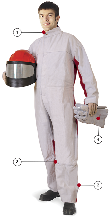 10130742 Костюм абразивоструйщика стандартный, замша / хлопок, без перчаток Contracor раз.54