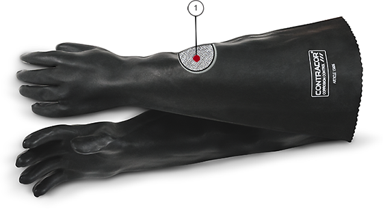 10115605 Перчатки для абразивоструйной кабины Contracor типа RGS-800