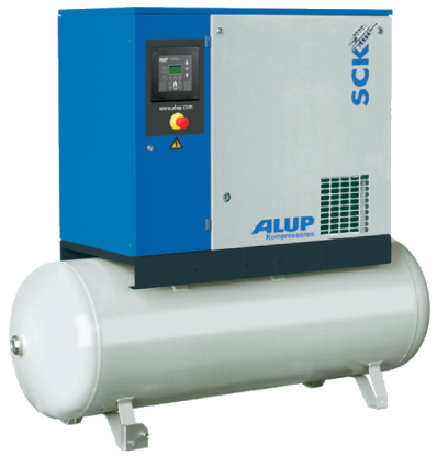 Винтовой компрессор ALUP SCK 8-13-270 /380 на ресивере с осушителем